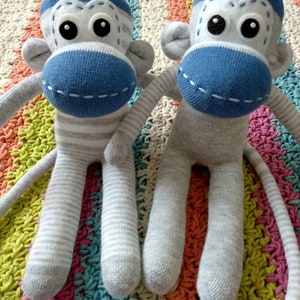 Soft baby sock monkey for babies image 6