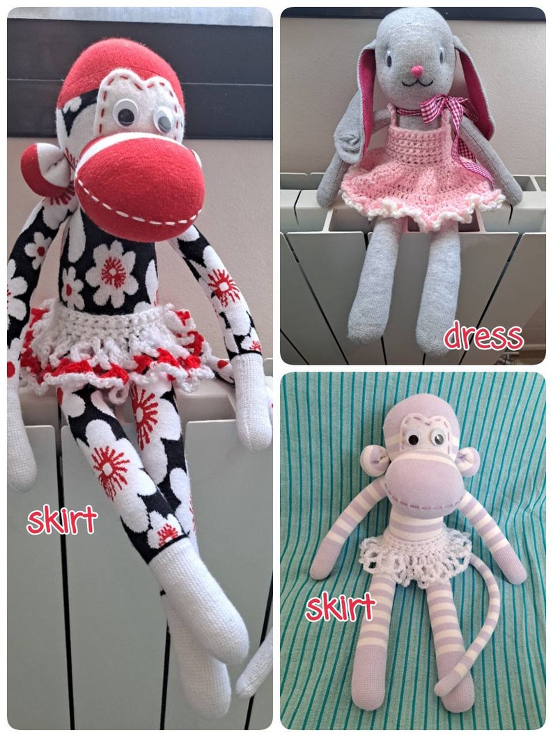 Adorable sock monkey playmates for kids image 4