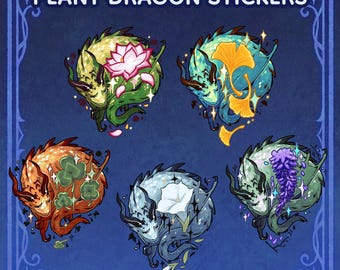 Plant Dragon Stickers