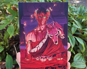 Zagreus Hades GOLD FOIL Art Print 5x7in