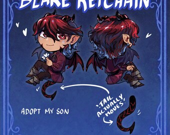 Blake Tail Keychain