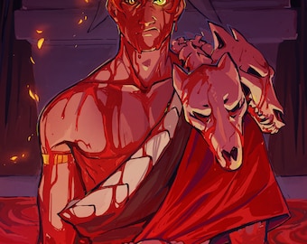 Zagreus Hade Art Print 5x7in