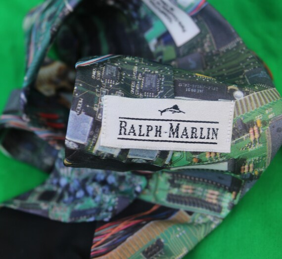 Ralph Marlin/ Computer Circuit Board/ Tech Neckti… - image 1