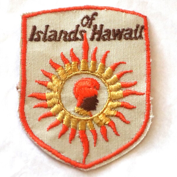 Vintage, 1950's 1960's Surf Surfboard Patch, Of Islands Hawaii, Hawaii Souvenir Travel, Embroidered