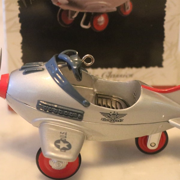 Keepsake Ornament/ Collector's Series/ Kiddie Car Classics/Murray Airplane/ 1996/ Die Cast Metal/ By Don Palmiter/ 3rd in Series