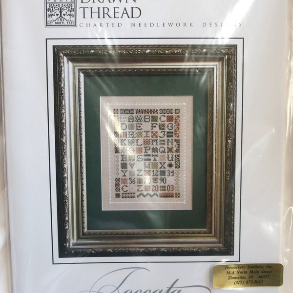 The Drawn Thread, Charted Needle Work Designs Toccata Number One, Counted Cross Stitch Designs