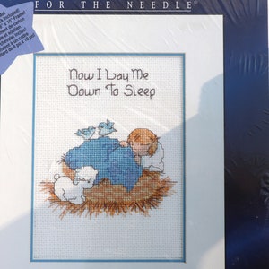 Designs for the Needle Signature Series, Now I Lay Me Down To Sleep, Counted Cross Stitch Kit, In Original Package, Brand Kinka