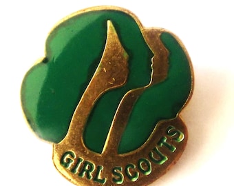 Vintage, 1980, Girl Scouts, Pin  GSUSA, Enamel, Marked on Back,