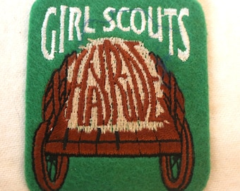Vintage, Girl Scouts, Hayride, Fun Patch, Badge, New Daisy Brownies, Juniors, Cadettes, Embroidered