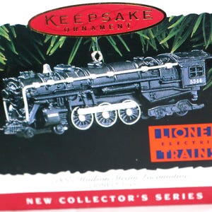 Vintage, Hallmark Keepsake Ornament, Christmas, 700 E Hudson Steam Locomotive Lionel, In Original Box