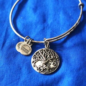 Alex and Ani, Tree of Life, Bangle Bracelet, Silver Tone, Growth