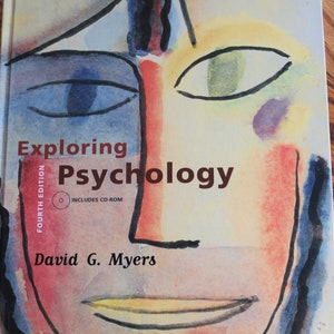 Price Drop/ Exploring Psychology/ Fourth Edition/ David G. Myers/ Includes CD-ROM/Hardcover/1999/ Worth Publishers