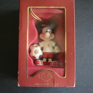Lenox Mickey Soccer Star Ornament Disney Showcase Collection New in Box
