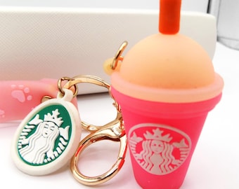 Starbucks, Keychain, Pink Frappuccino, Logo, Wristlet, Key Ring, Collectible, Nothing Is Impossible