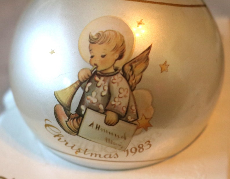 Vintage 1983 Berta Hummel, Angelic Messenger, Tenth Limited Edition, Christmas Ornament, Schmid, In Original Box image 2