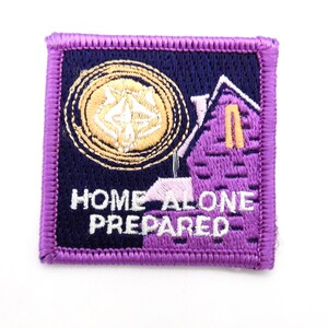 Scouts, Home Alone Prepared, Fun Patch, Embroidered, Patch, Home Safety