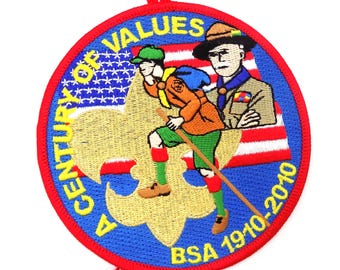 Boy Scouts, "A Century Of Values, BSA" Patch, Embroidered
