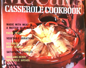 McCall's Casserole Cookbook, Dated 1974, Vintage, Paperback, Recipes