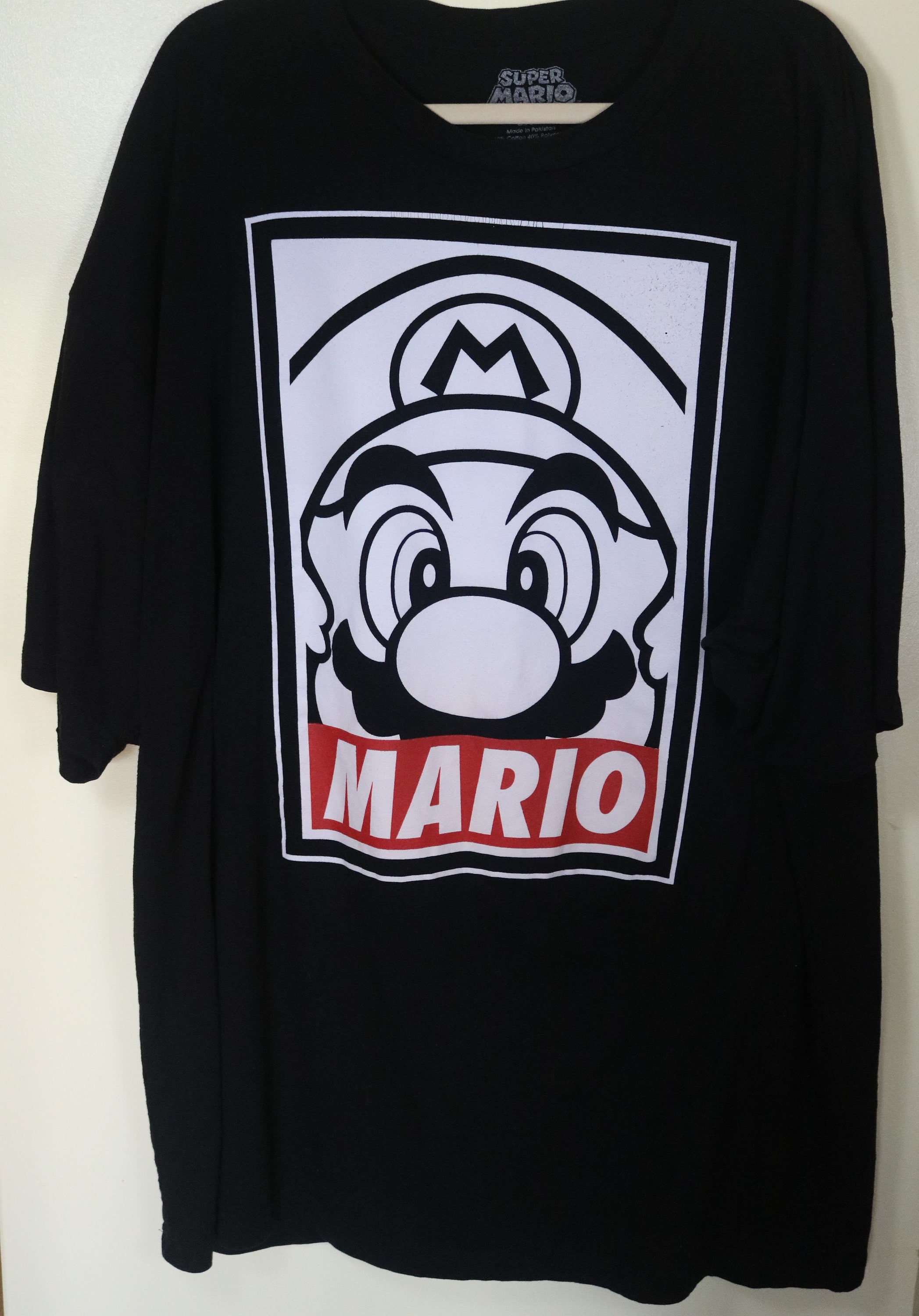 Super Mario/ Size 3XLT/ Cotton and Polyester/ Graphic Tshirt/ Etsy UK