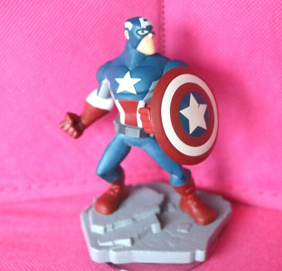 Disney Infinity, Marvel Super Heroes Captain America, Game Piece,  Action Figure and Card