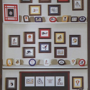 Vintage 1980, Sports Quickies, Leaflet #7, Cross Stitch Pattern Booklet, Graphique Needle Arts Limited