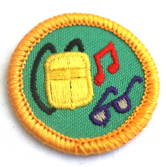 Retired Junior Girl Scout Badge, Patch, Outdoor Fu