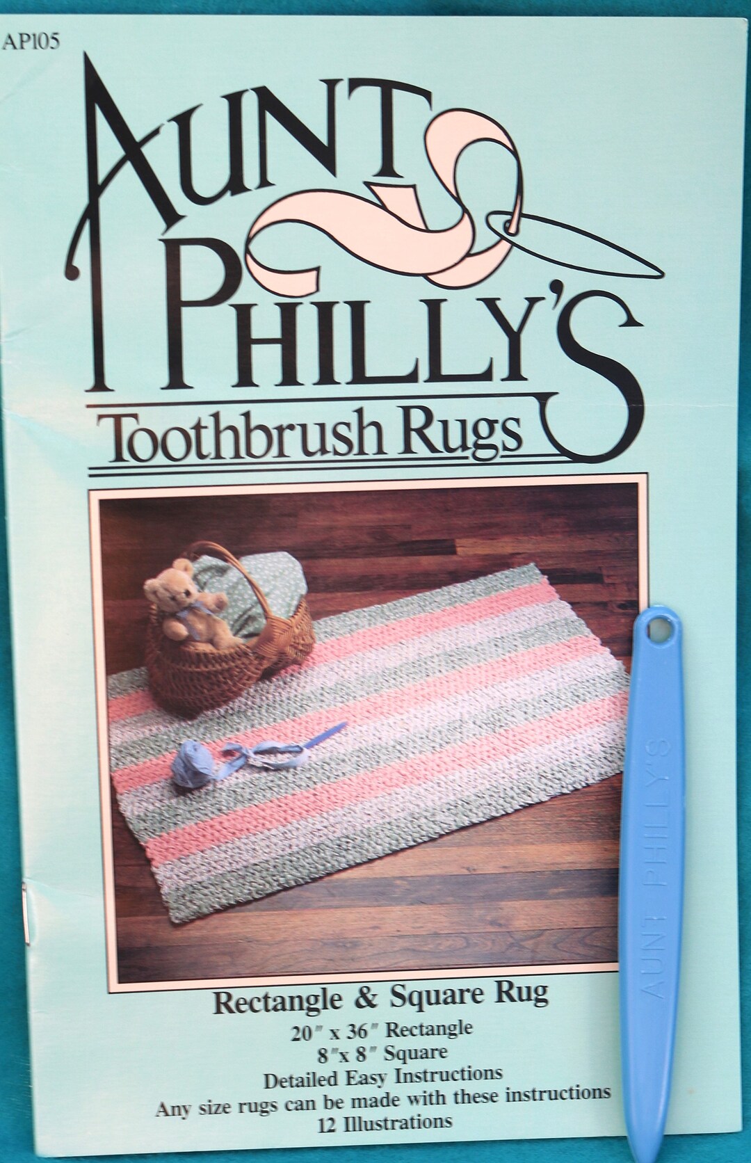 Aunt Philly's Toothbrush Rugs, Rectangle & Square Rug, Easy