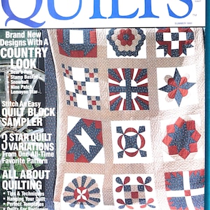 Country Quilts, By the Editors of Quilt, Summer 1980, Magazine, 22 Patchwork Projects