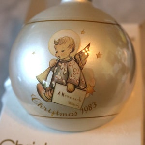 Vintage 1983 Berta Hummel, Angelic Messenger, Tenth Limited Edition, Christmas Ornament, Schmid, In Original Box image 1