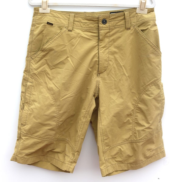 Kuhl Mens Shorts/ Size 34/ 88 percent Nylon 12 percent Spandex / Tan 7 pockets