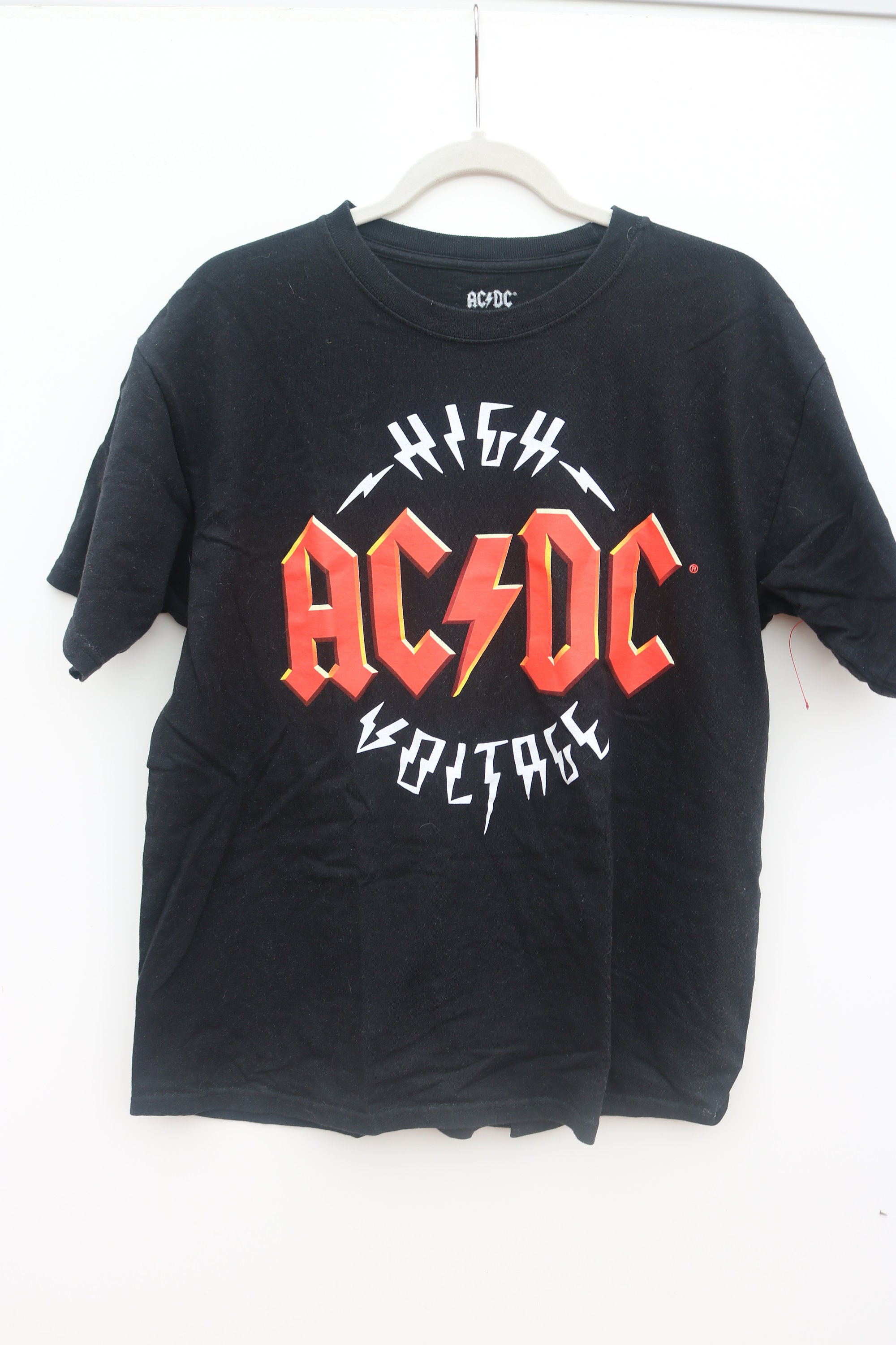 【HI FI FNK】ACDC Printed Top ACDC High Voltage/ Front Graphic /t-shirt /size Large /100