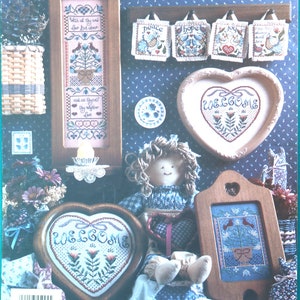 Welcome Neighbor, Jeremiah Junction, Leaflet JL141, Counted Cross Stitch Pattern, Hope, Joy, Peace