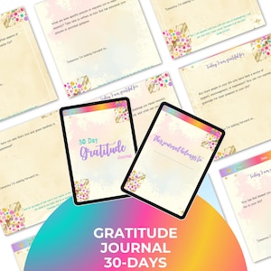 Faith Gratitude Journal Printable | Daily Gratitude Journal | Printable Journal | Self Care & Mindfulness Journal