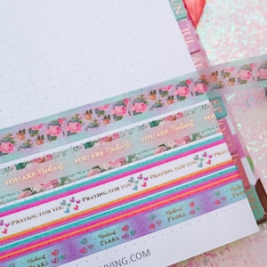 Encouraging Faith Washi Tape | Bible Journaling Washi Tape | Happy Mail Washi Tape | Praying For You Gift Tape
