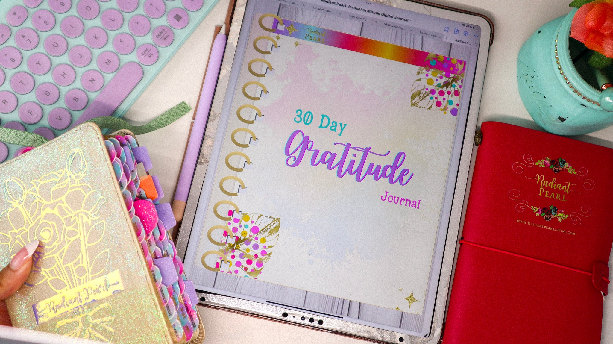 Digital Gratitude Journal For Your Faith Daily Gratitude Journal for iPad, GoodNotes Digital Journal Mindfulness Journal