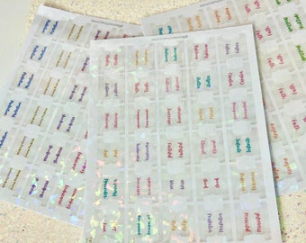 Custom Prayer Bible Tabs | Printed Bible Tab Stickers | Prayer Topics | Prayer Themes | Attributes Of God | Christian Bible