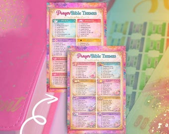 Prayer Bible Themes Scripture Printable Pack Set 1