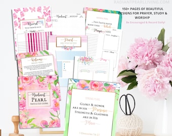 Printable Prayer Journal |  Bible Study | Faith planner | Bible Study Printable | Bible Journaling | Praise Journal | Printable Gift Journal
