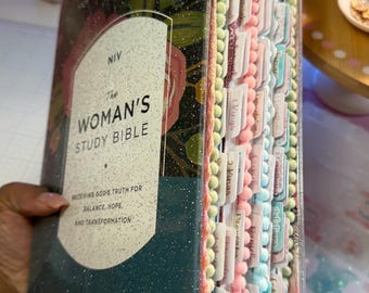 Custom Bible | Loaded Bible | Personalized Women’s Study Bible | Bible Journaling | Bible Tabs | Christian Gift for Women