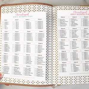 Chronological Bible Reading Plan Checklist Printable Full Year Bible ...