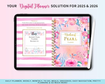 Digital Planner | Goodnotes planner | ipad planner | notability planner | Digital journal | daily digital planner| planner undated