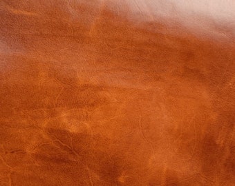 Vegetable Tanned Leather by Conceria Il Ponte - Ponte Wax Belly Caramel - First Grade - Full Grain - Medium Soft - 1-1.2mm (2-3oz)