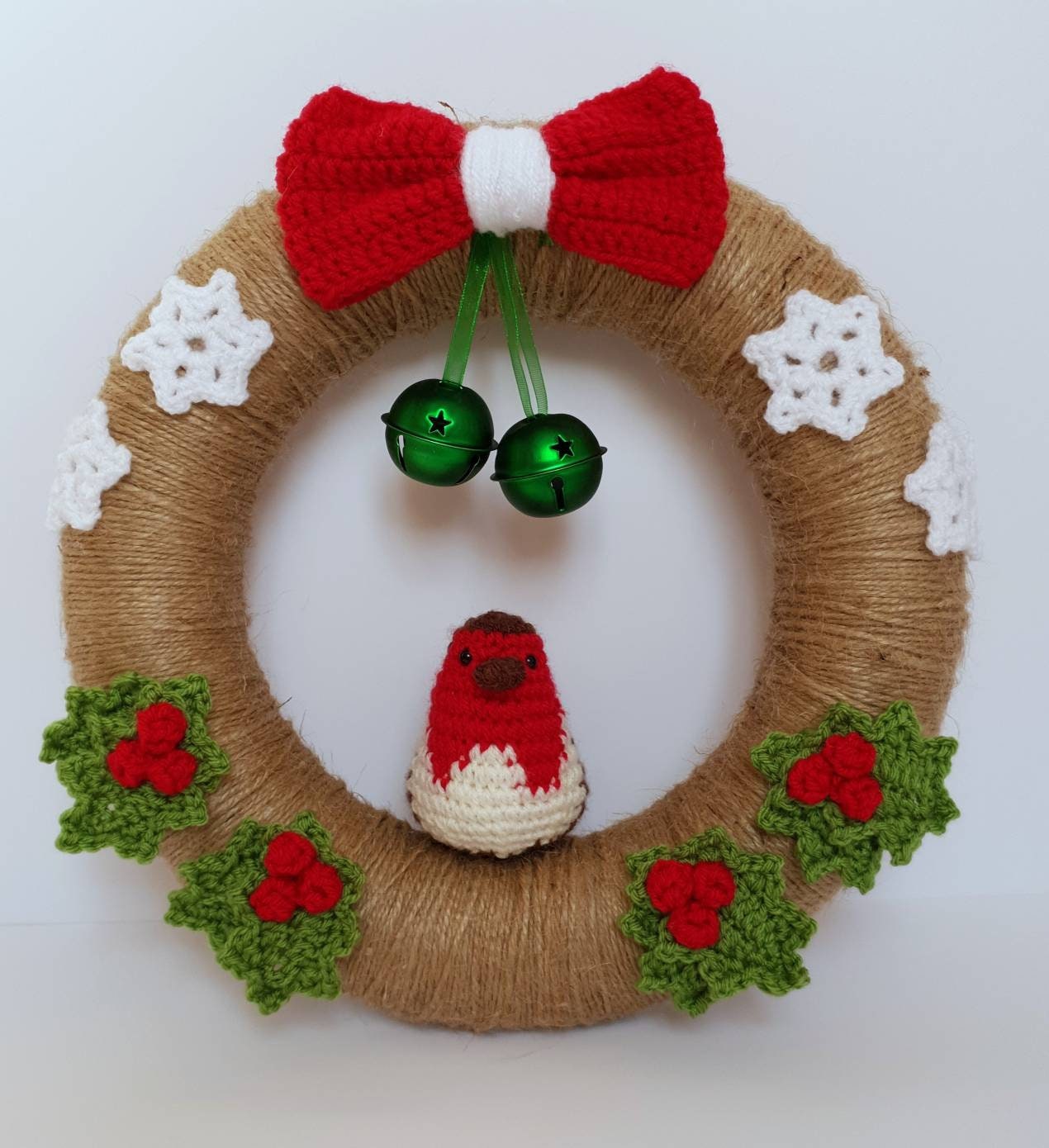 Crochet De Porte Couronne De Noël Flocon De Neige Doré – Décoration Hiver, Maison, Entrée – Universel, Résistant
