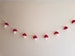 Crochet toadstool garland, woodland bunting 