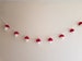 Crochet toadstool garland, woodland bunting 