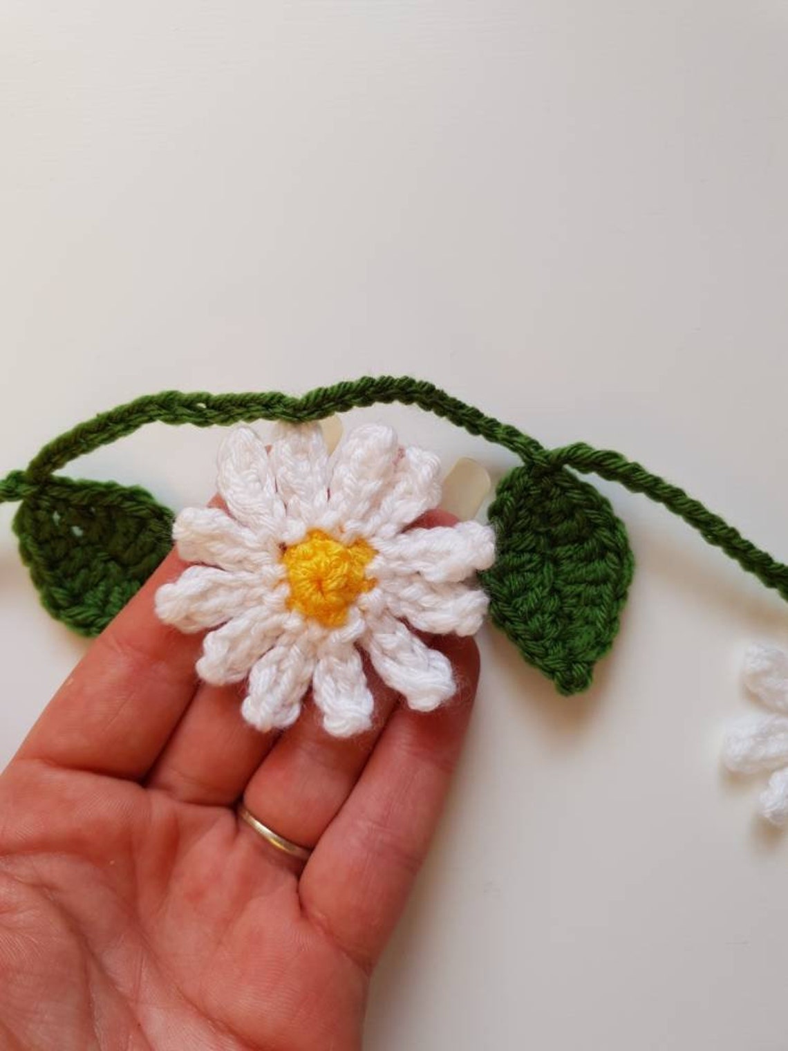 Häkeln Gänseblümchen Girlande Frühling Ammer | Etsy