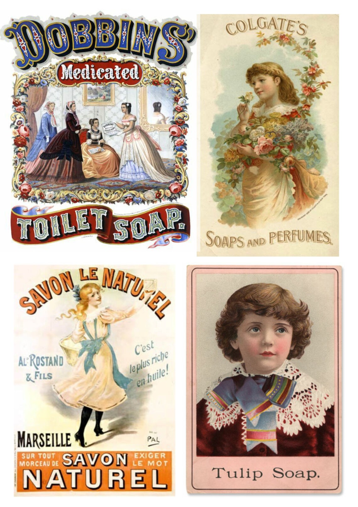 Vintage Toiletry Labels 1/12 scale labels miniature Etsy