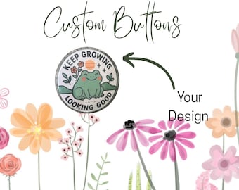 50 Custom Pin Buttons, Custom Pin Back Buttons, Custom Pins Bulk, Button Pins Bulk, Round Badge Buttons, Custom Logo Button Pins