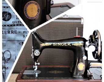 Singer Sewing Machine 99 Original Carrying Case w/ Bobbins - WORKS