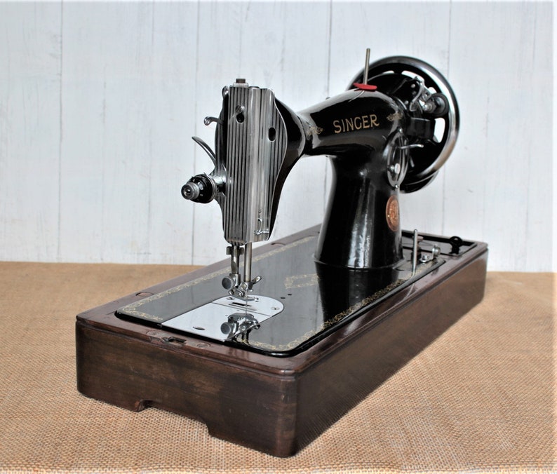 Singer 15k88 hand crank sewing machine with reverse stitch and Etsy